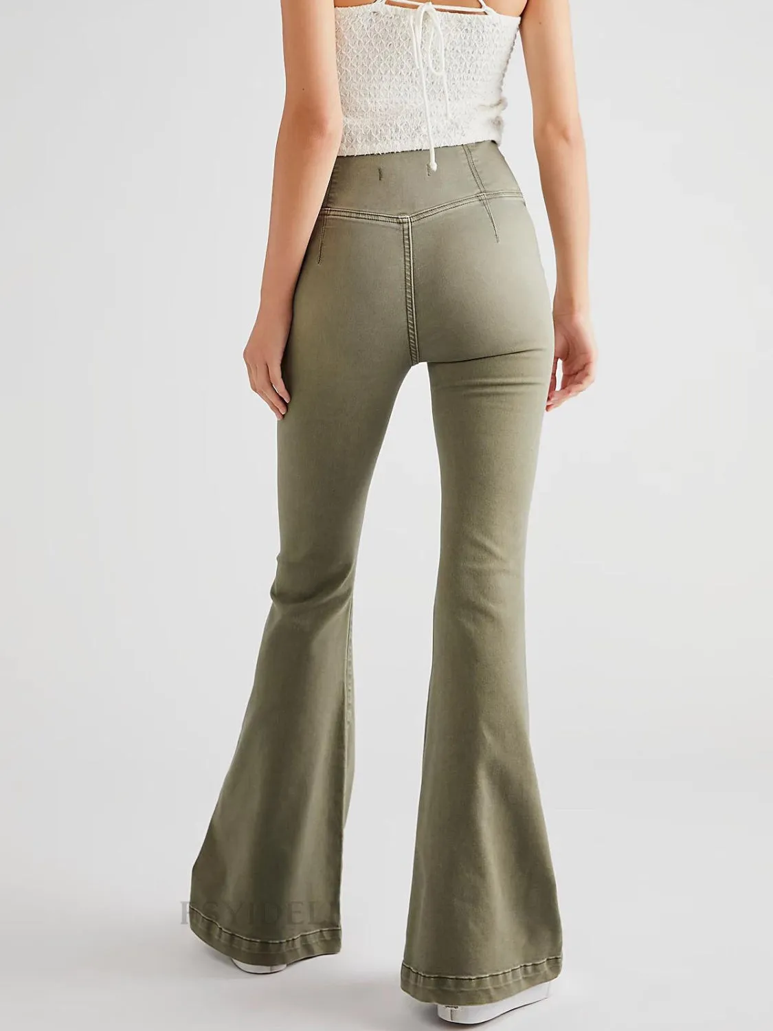 Asymmetric Waist Flare Jeans sold by Charming Charlie product image thumbnail 2