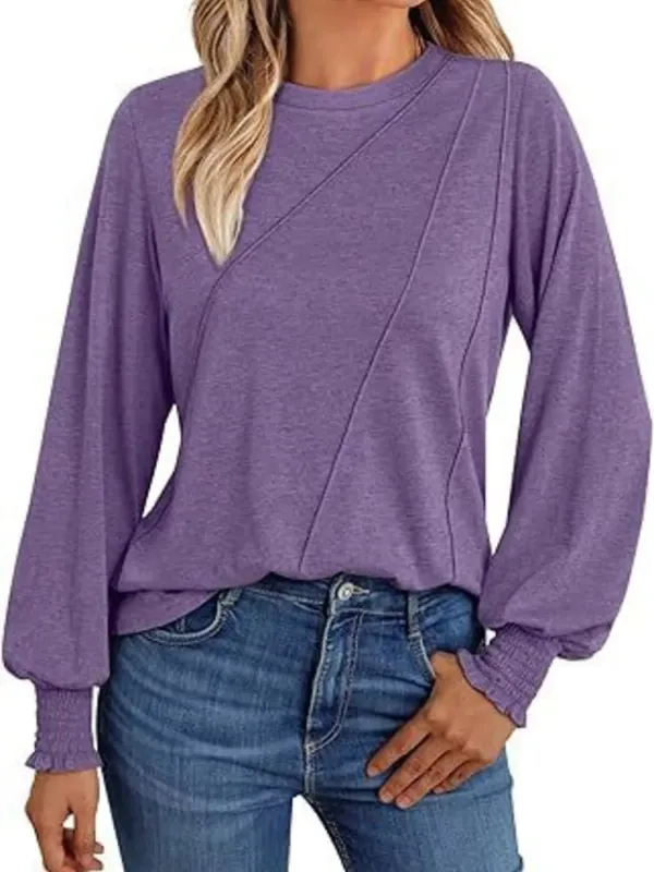 Round Neck Long Sleeve Top sold by Charming Charlie