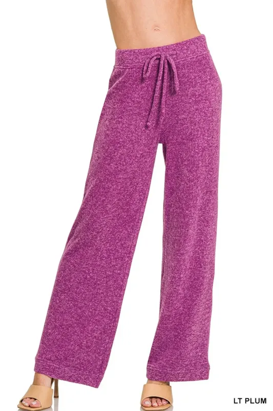 Zenana Soft  Brushed Hacci Pants sold by Charming Charlie