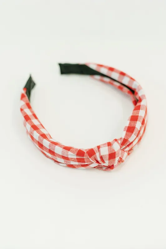 Fruit Pickin' Gingham Headband sold by Charming Charlie