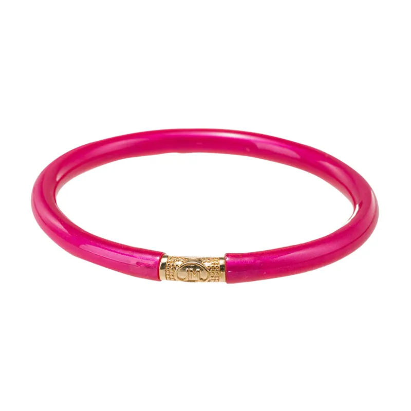Hot Pink Metallic Tube Bangle Bracelet sold by Charming Charlie