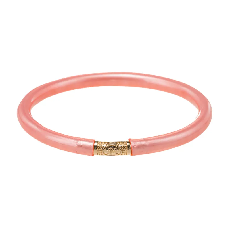 Peachy Pink Metallic Tube Bangle Bracelet sold by Charming Charlie