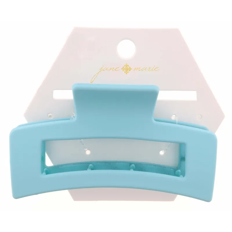 Large Light Blue Rectangle Claw Hair Clip sold by Charming Charlie
