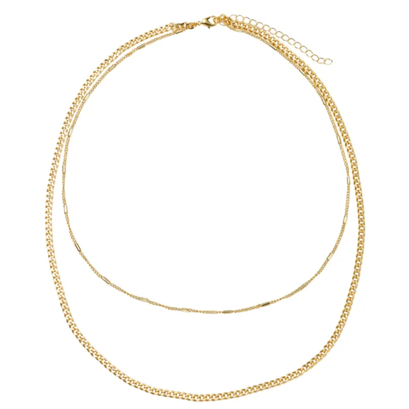 18K Gold Plated Gold Chain 2 Layer Necklace sold by Charming Charlie