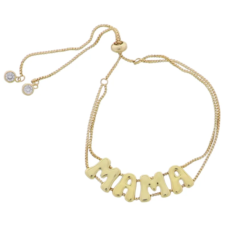 Gold Double Chain Bracelet with "Mama" sold by Charming Charlie