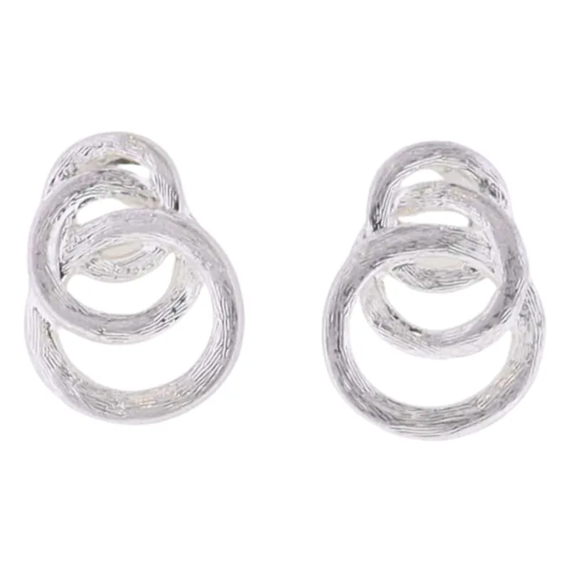 Silver Multi Looped Circles Earring sold by Charming Charlie