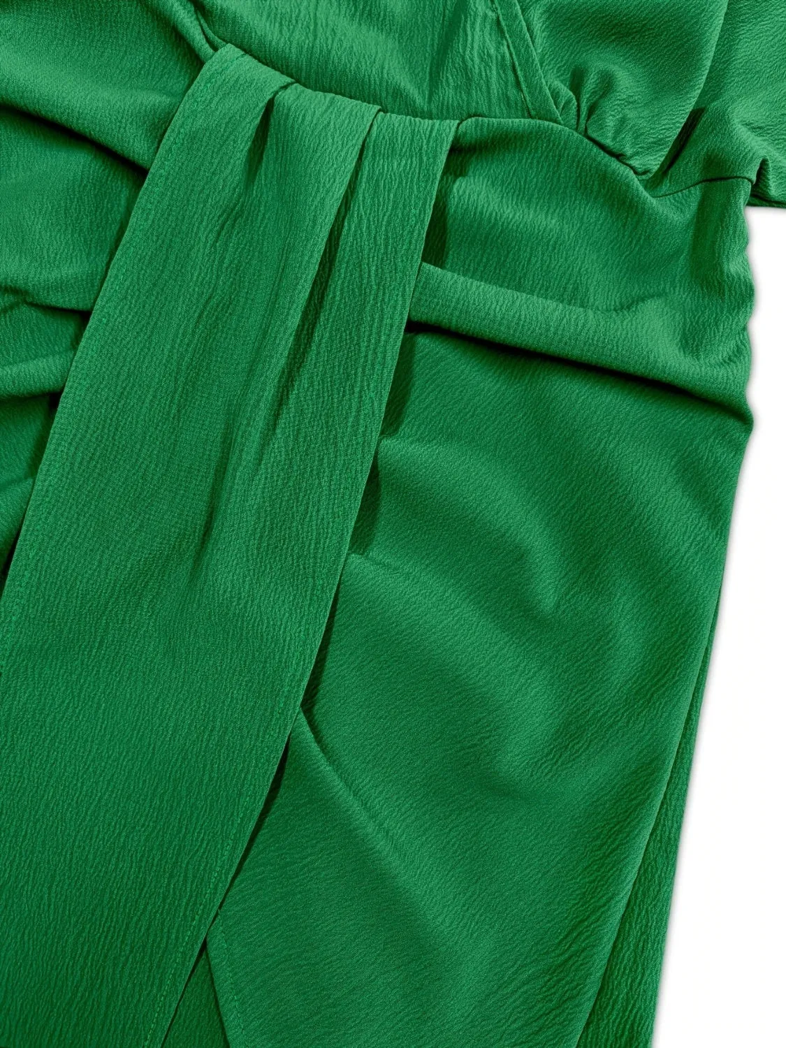 Ruched Surplice Half Sleeve Mini Dress sold by Charming Charlie product image thumbnail 5