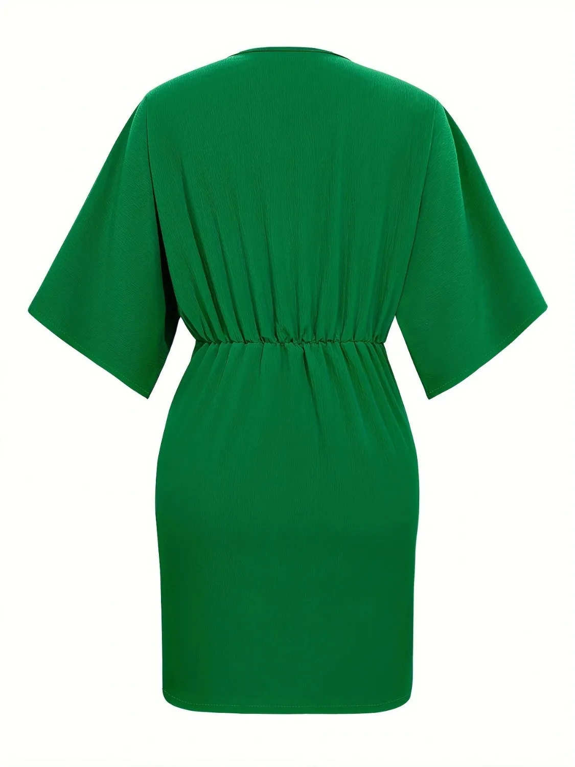 Ruched Surplice Half Sleeve Mini Dress sold by Charming Charlie product image thumbnail 2