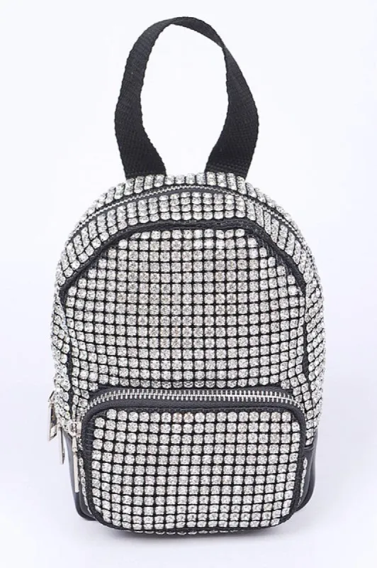 Rhinestone Statement Mini Convertible Backpack sold by Charming Charlie