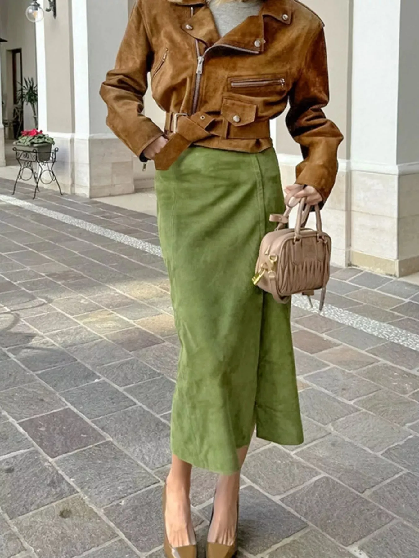 Solid Color Midi Skirt sold by Charming Charlie product image thumbnail 4