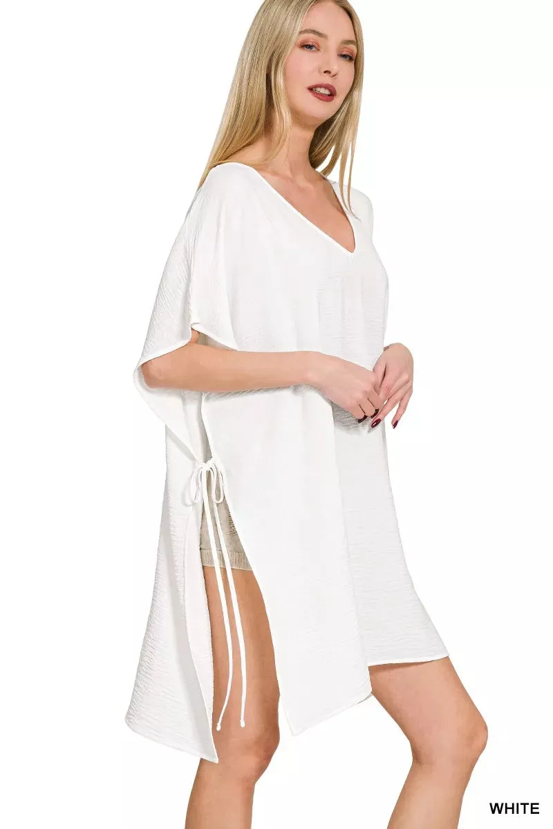 Zenana Woven Airflow Tie Side Cover Up sold by Charming Charlie product image thumbnail 2