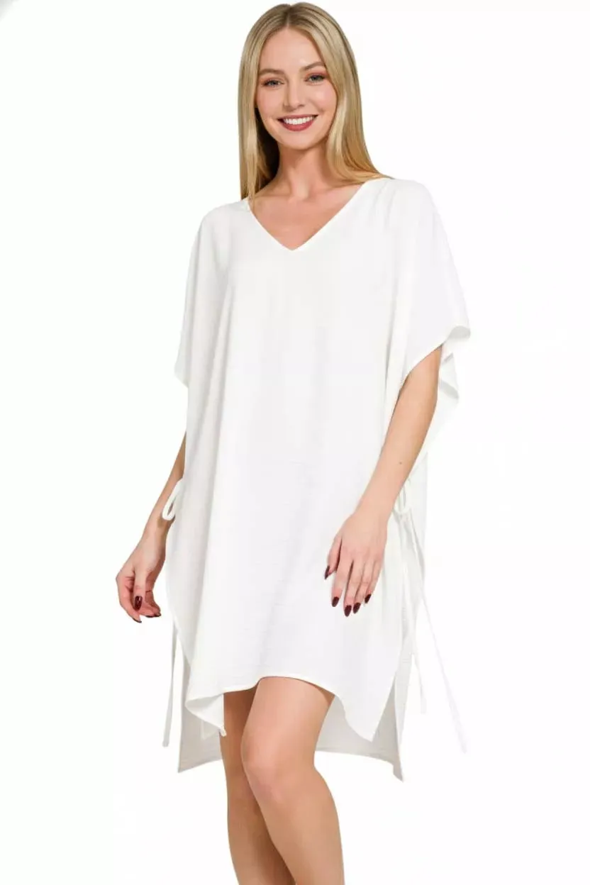 Zenana Woven Airflow Tie Side Cover Up sold by Charming Charlie product image thumbnail 3