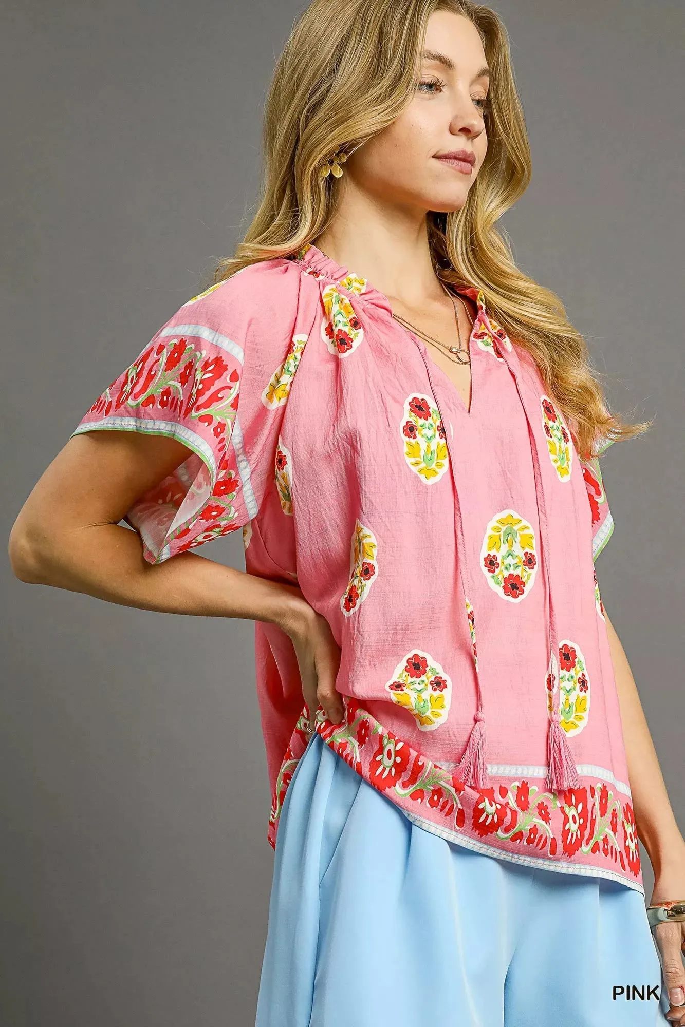 Umgee Boho Bloom Border Top sold by Charming Charlie product image thumbnail 3