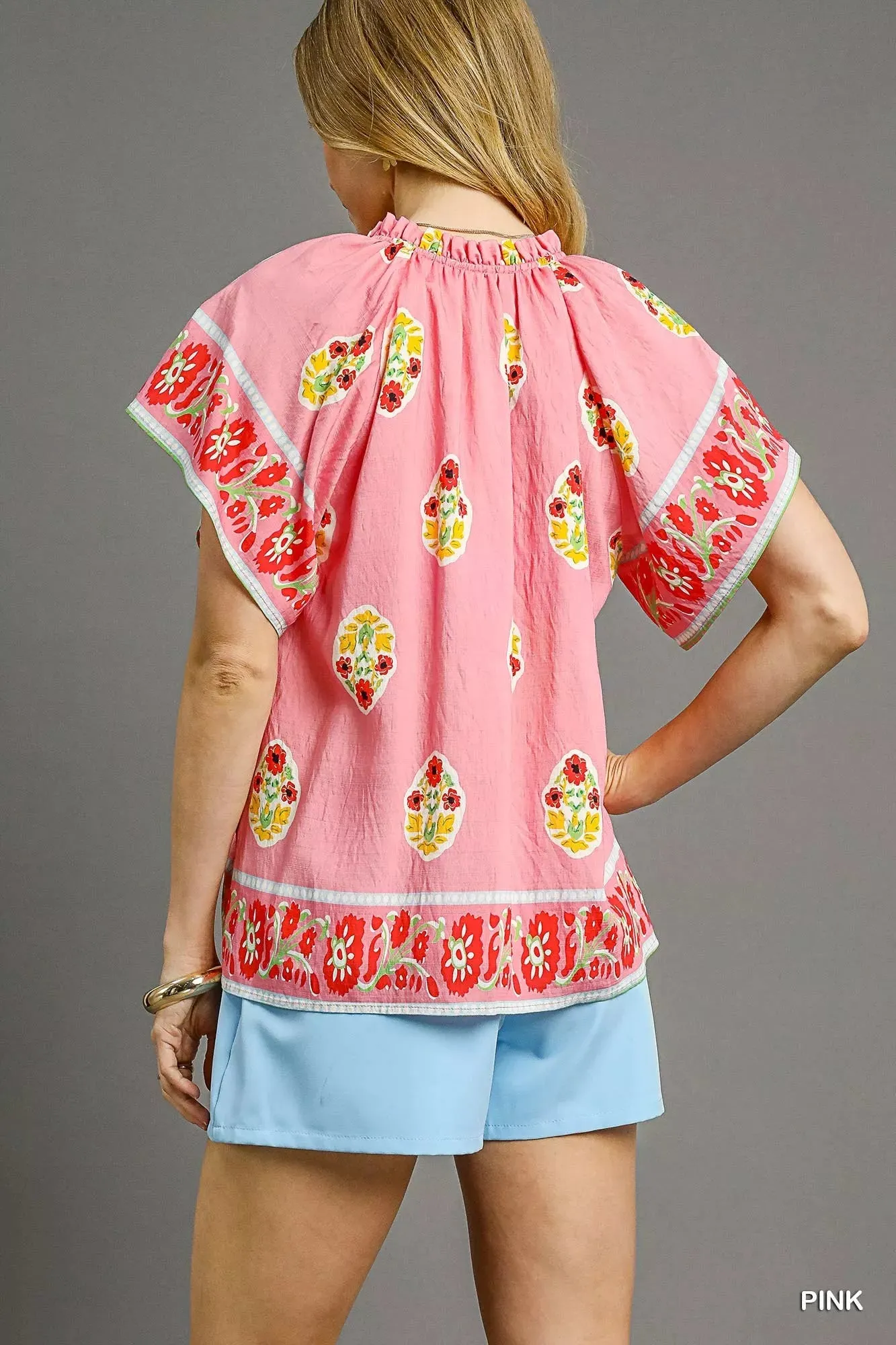 Umgee Boho Bloom Border Top sold by Charming Charlie product image thumbnail 4