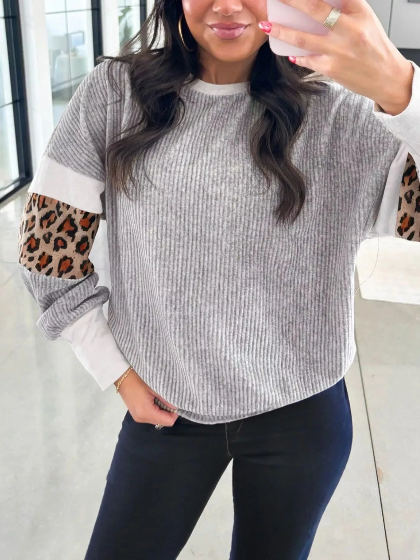 Leopard Long Sleeve Top sold by Charming Charlie