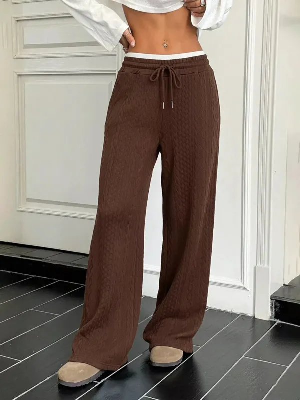 Drawstring Wide Leg Pants sold by Charming Charlie