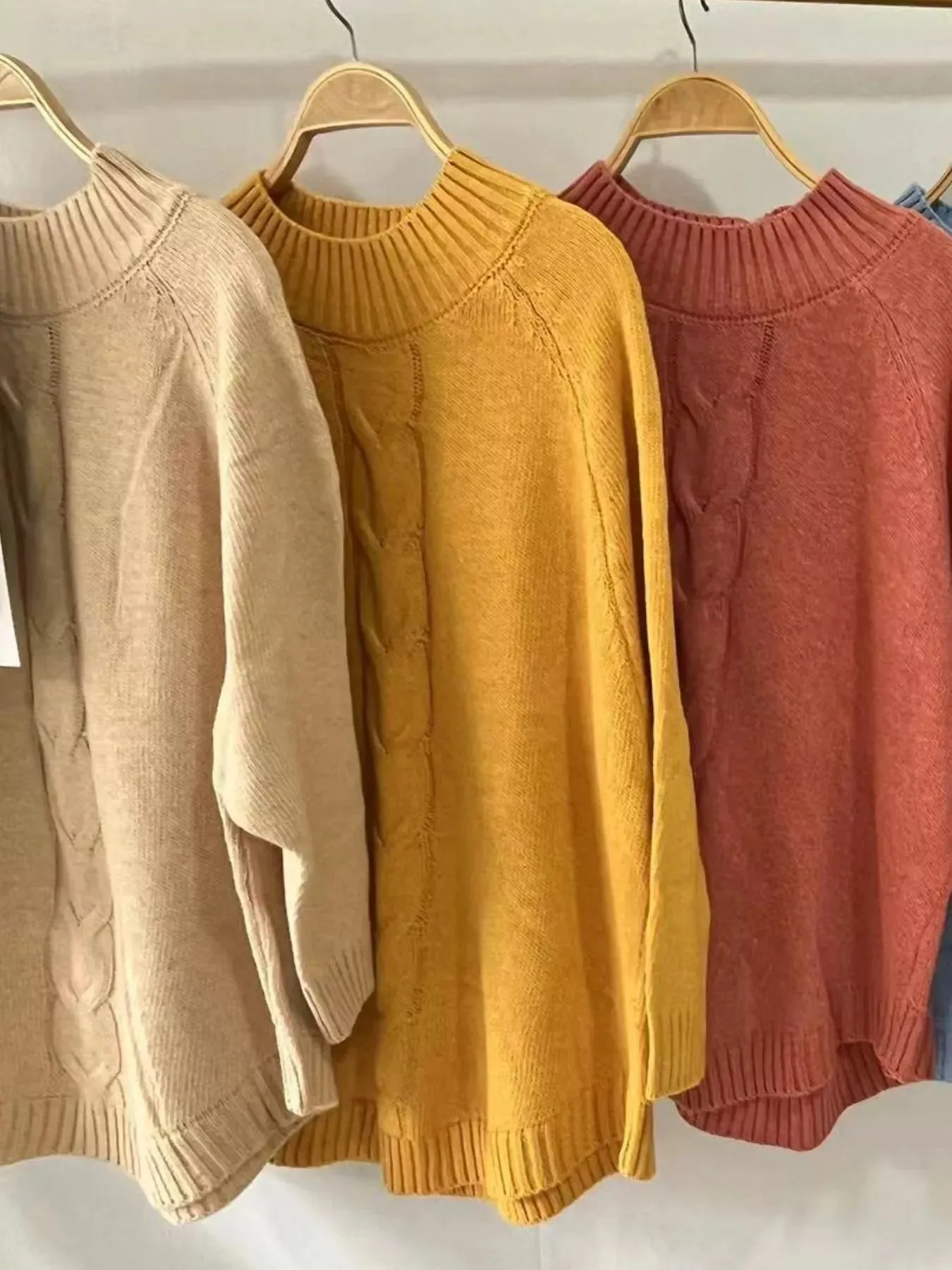 Full Size Cable-Knit Long Sleeve Sweater Plus Size sold by Charming Charlie product image thumbnail 3