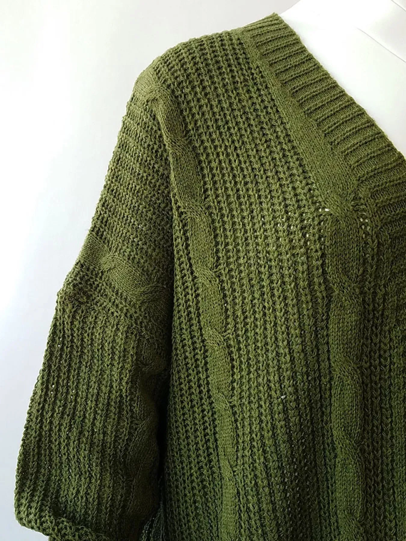 Full Size Chunky Knit Open Front Cardigan Plus Size sold by Charming Charlie product image thumbnail 2