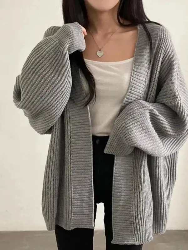Open Front Oversized Knit Cardigan sold by Charming Charlie