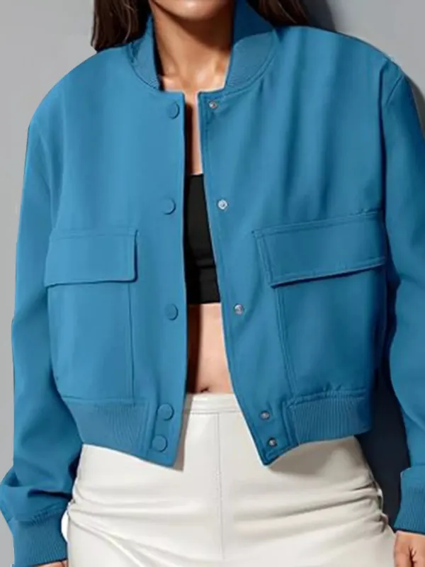 Full Size Snap Down Long Sleeve Jacket Plus Size sold by Charming Charlie