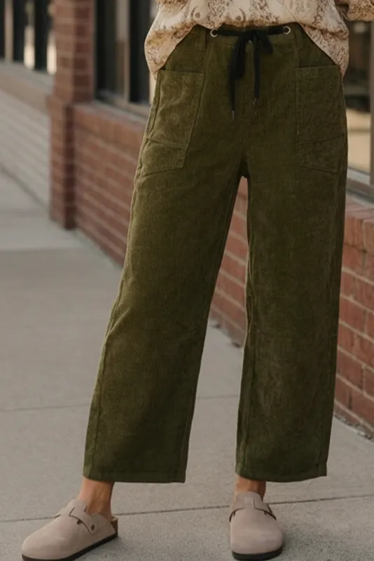 Stealth Mode Olive Drawstring Pants sold by Charming Charlie