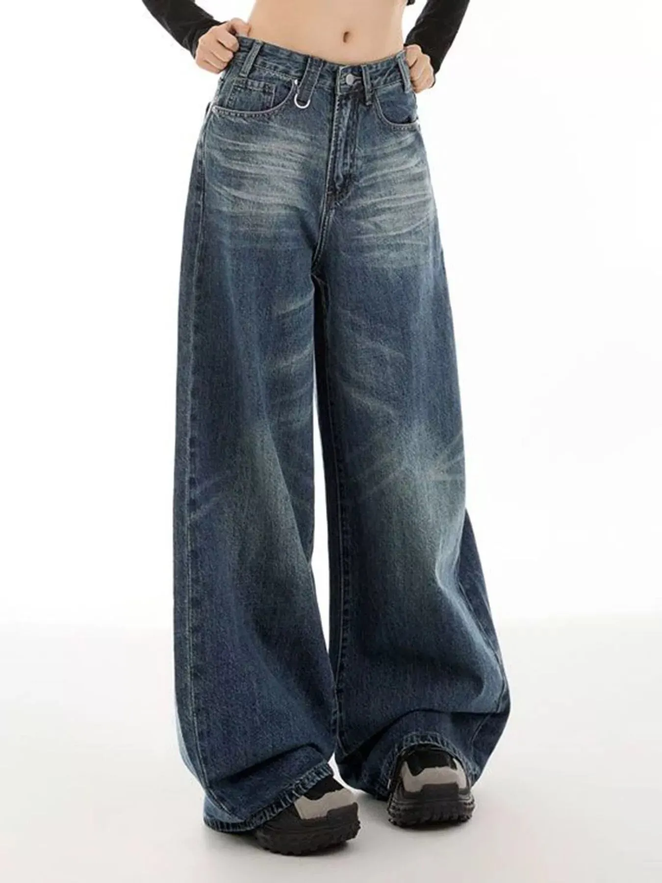 Vintage Wash Wide Leg Jeans sold by Charming Charlie