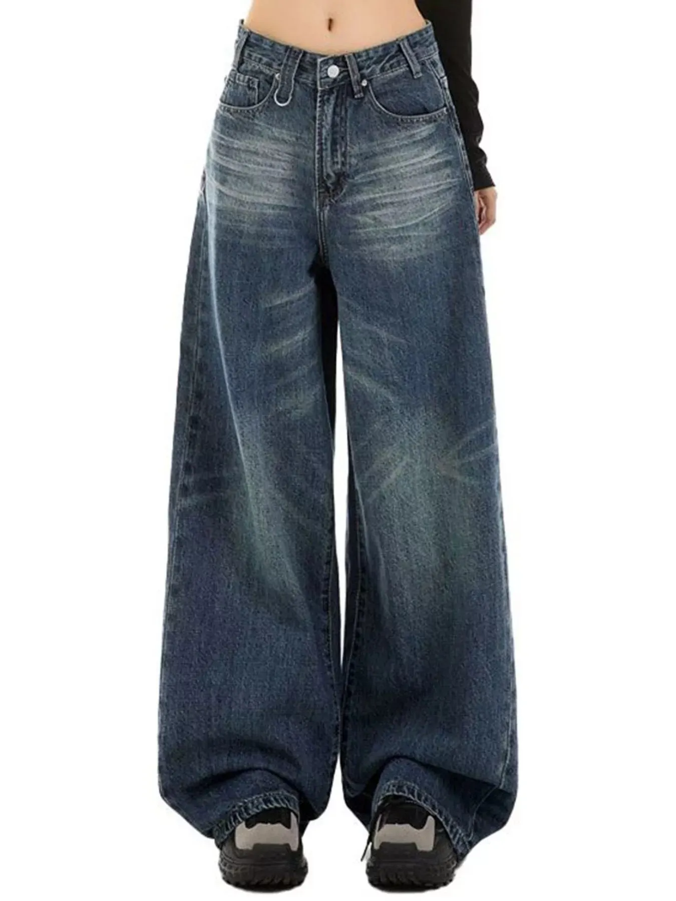 Vintage Wash Wide Leg Jeans sold by Charming Charlie product image thumbnail 2