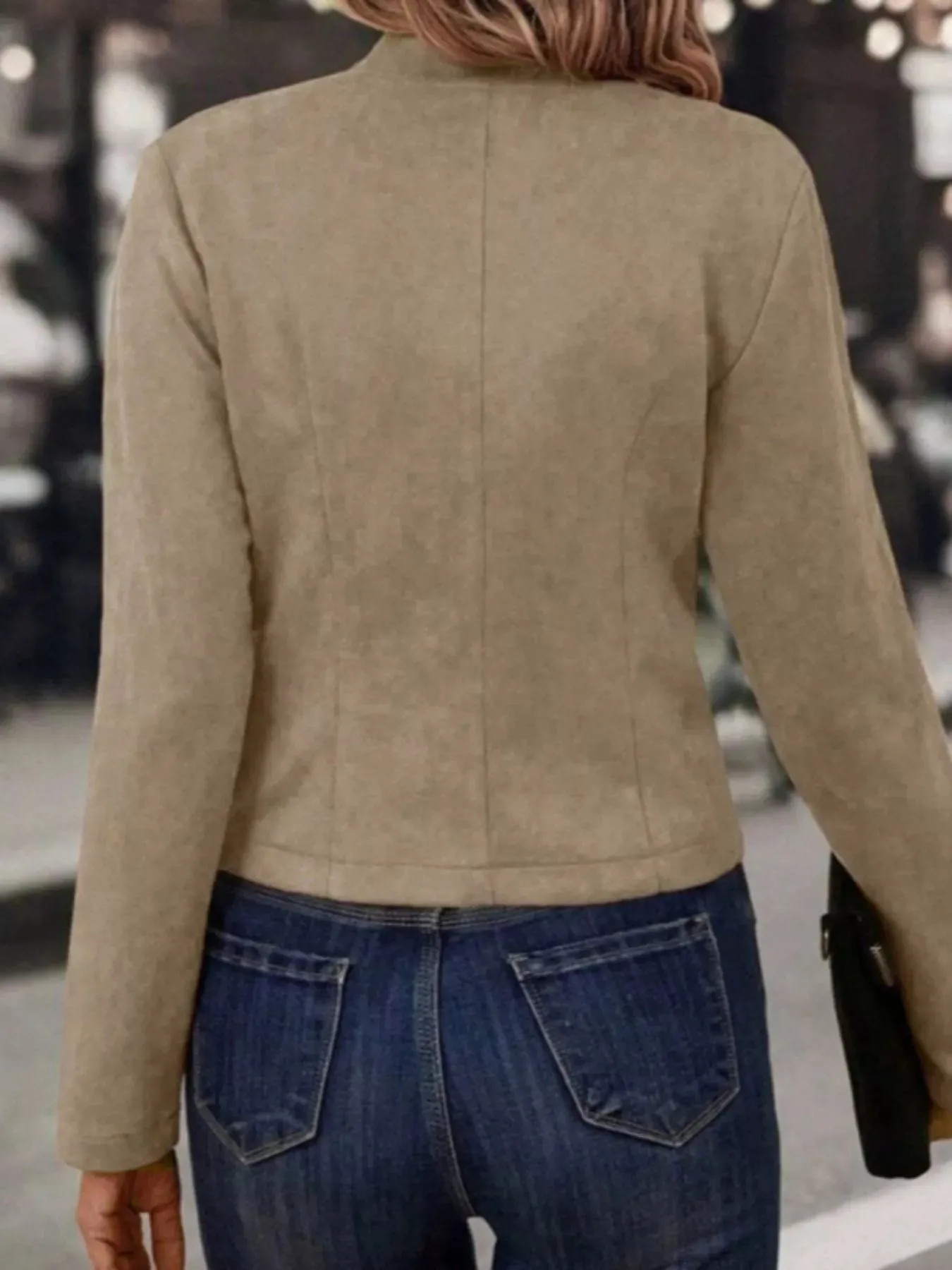 Open Front Cropped Jacket sold by Charming Charlie product image thumbnail 2