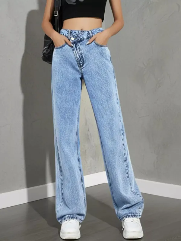 High Waist Wide Leg Jeans sold by Charming Charlie