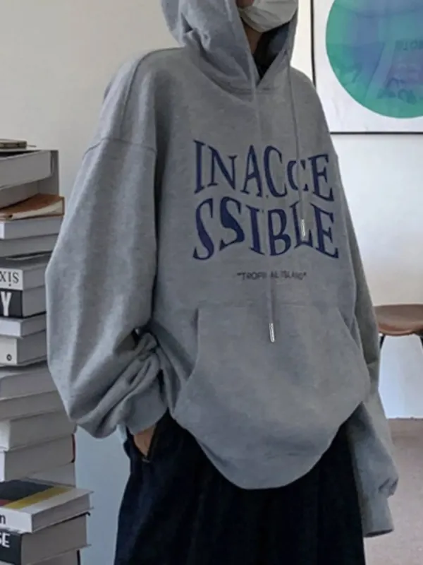 Kangaroo Pocket Drawstring Hoodie made by Trendsi