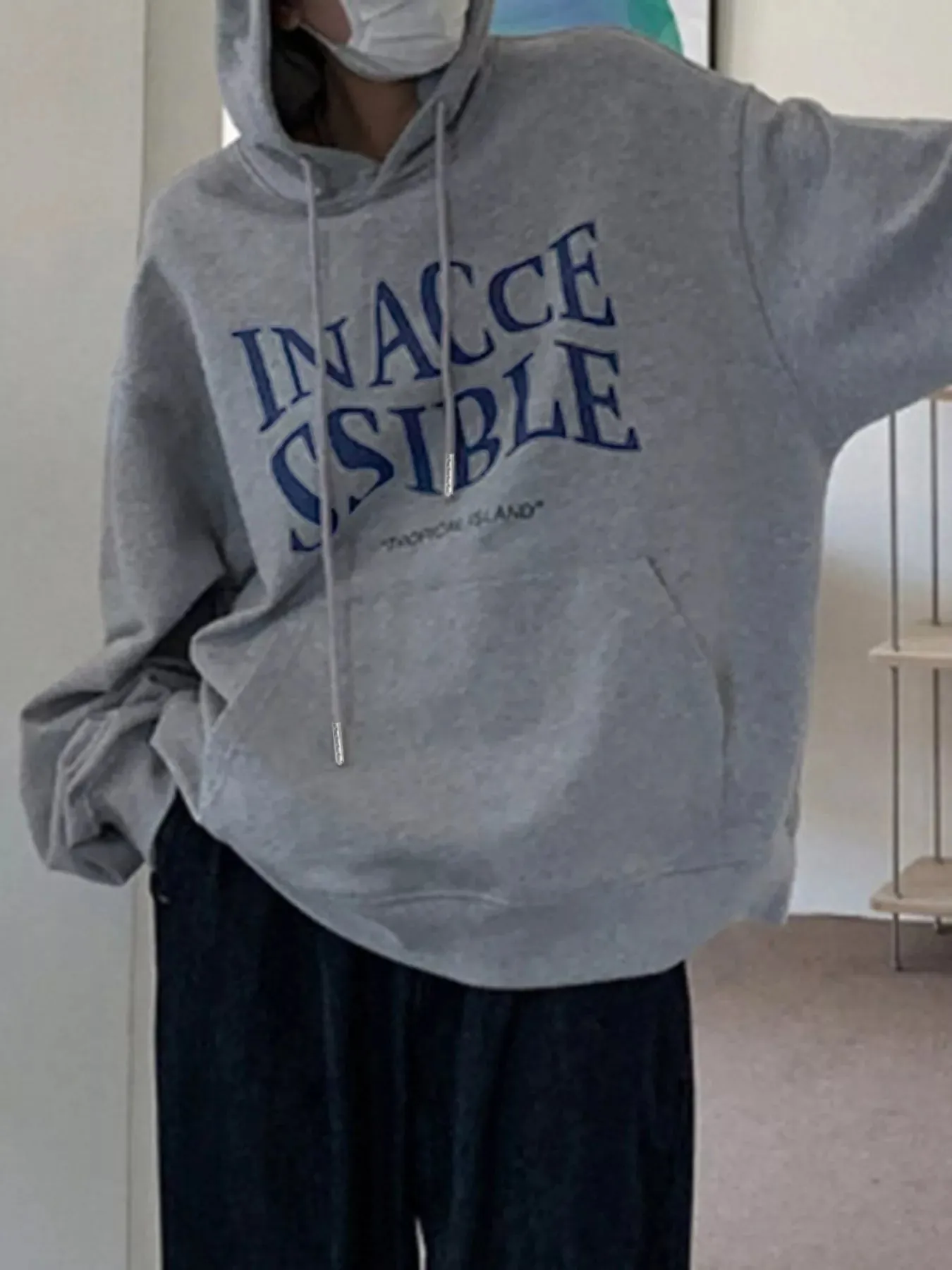 Kangaroo Pocket Drawstring Hoodie sold by Charming Charlie product image thumbnail 2