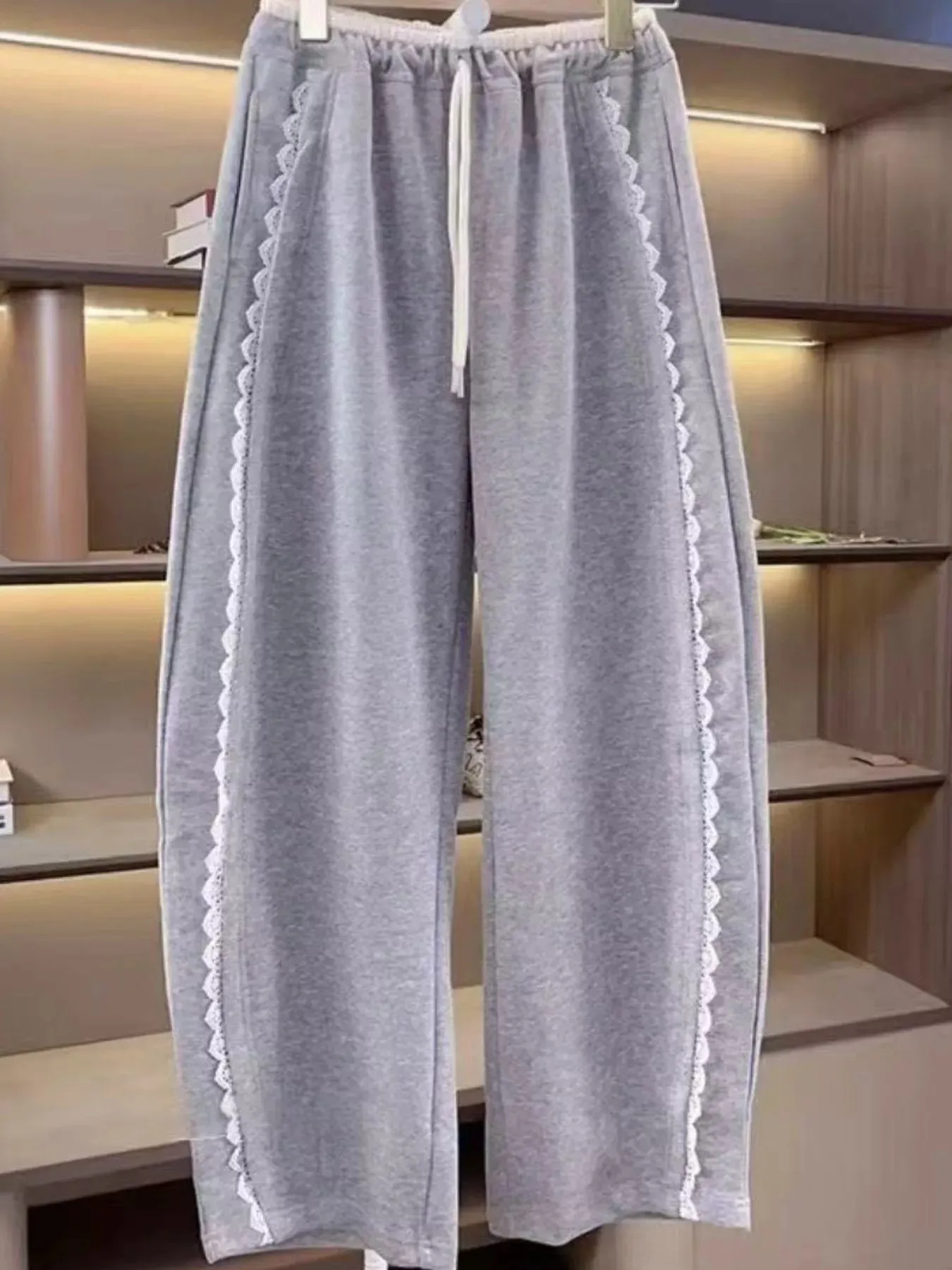 Lace Trim Wide Leg Pants sold by Charming Charlie product image thumbnail 3