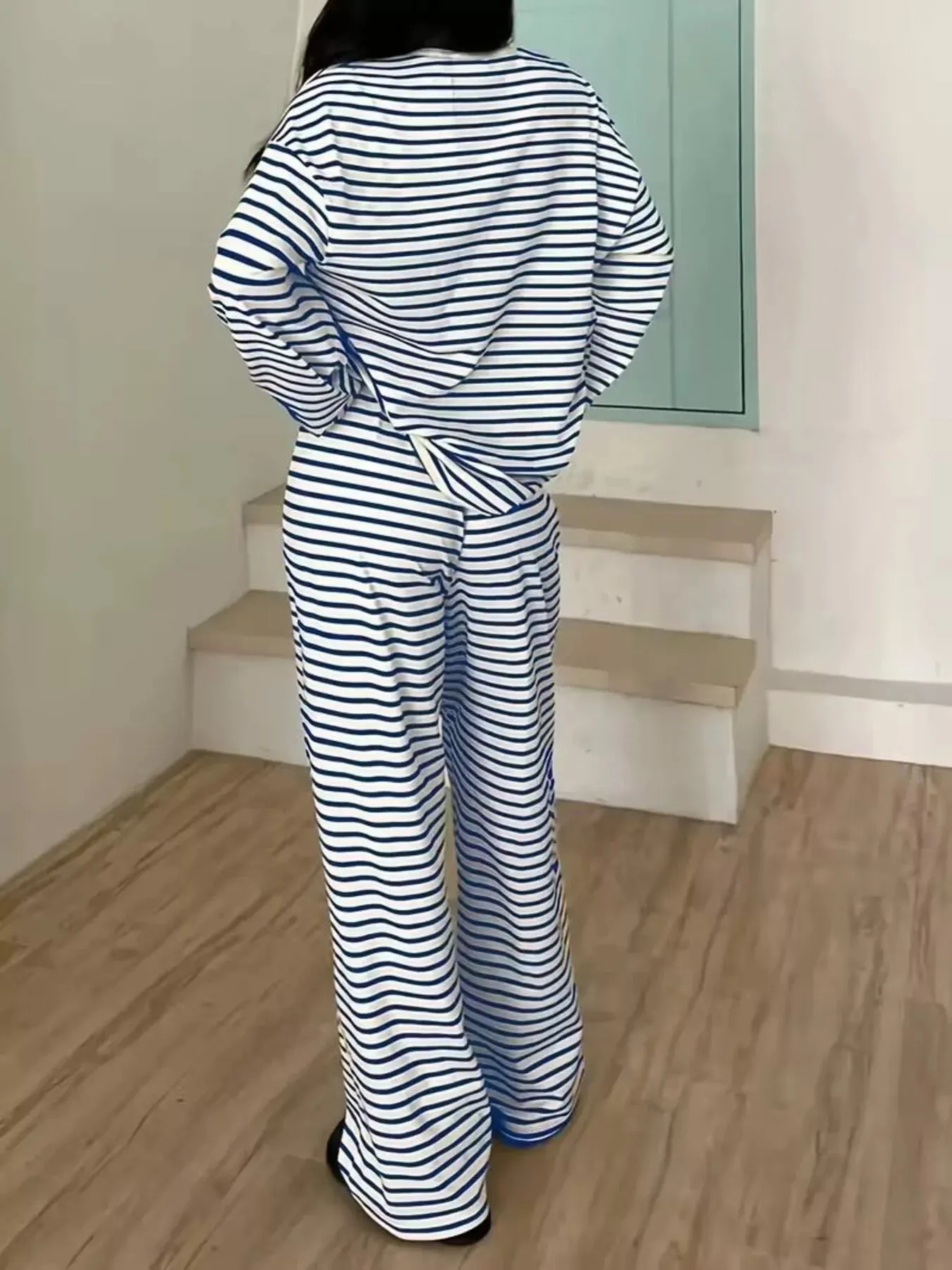 Striped Long Sleeve Top and Pants Set sold by Charming Charlie product image thumbnail 2