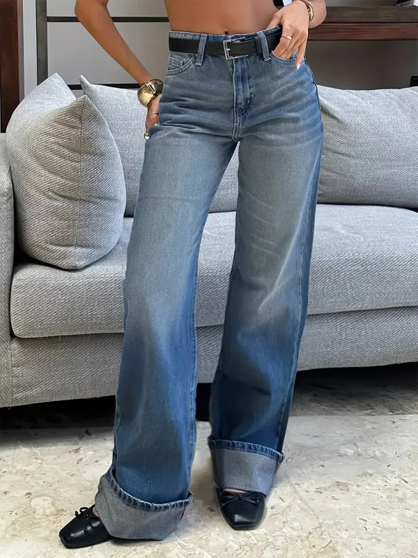 Washed Wide Leg Jeans sold by Charming Charlie