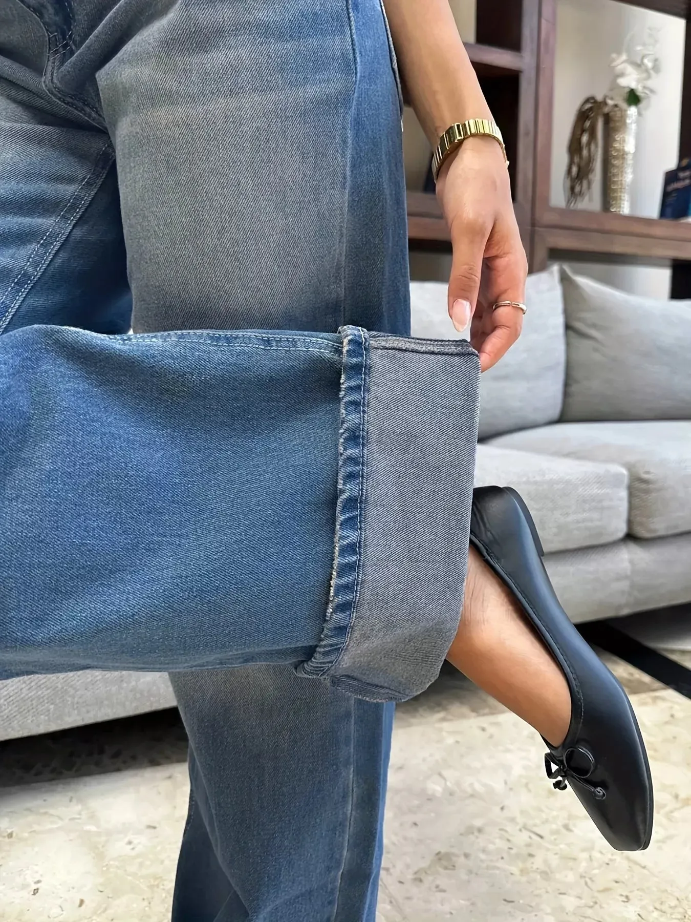 Washed Wide Leg Jeans sold by Charming Charlie product image thumbnail 2