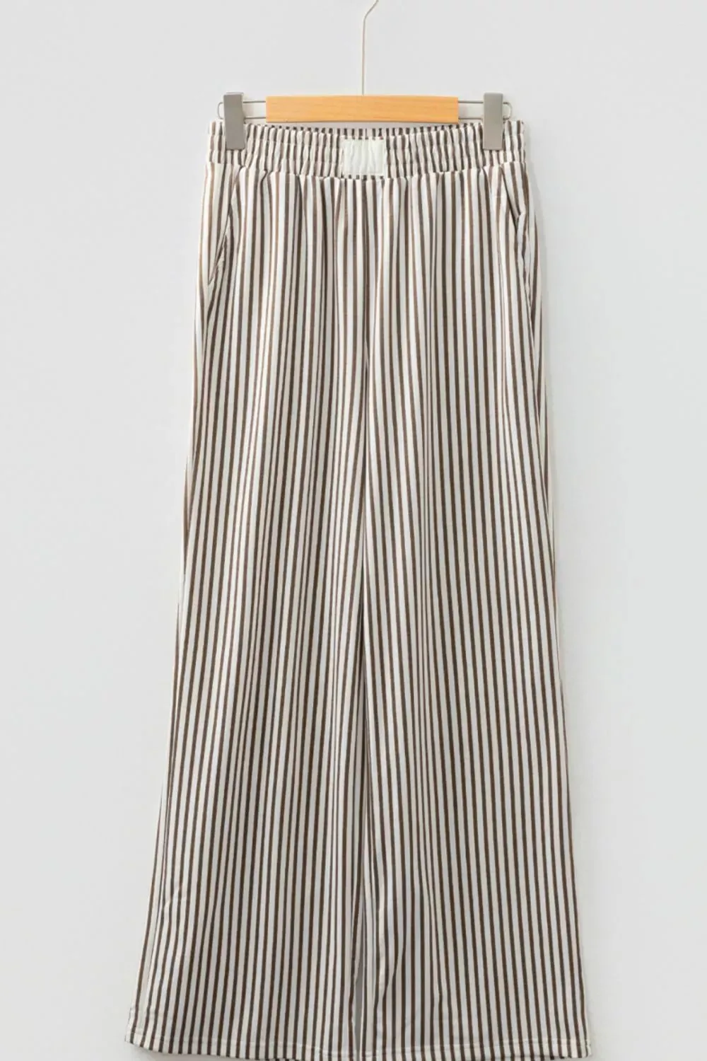 Stripe Elastic High Waist Pocketed Loose Pants sold by Charming Charlie product image thumbnail 3