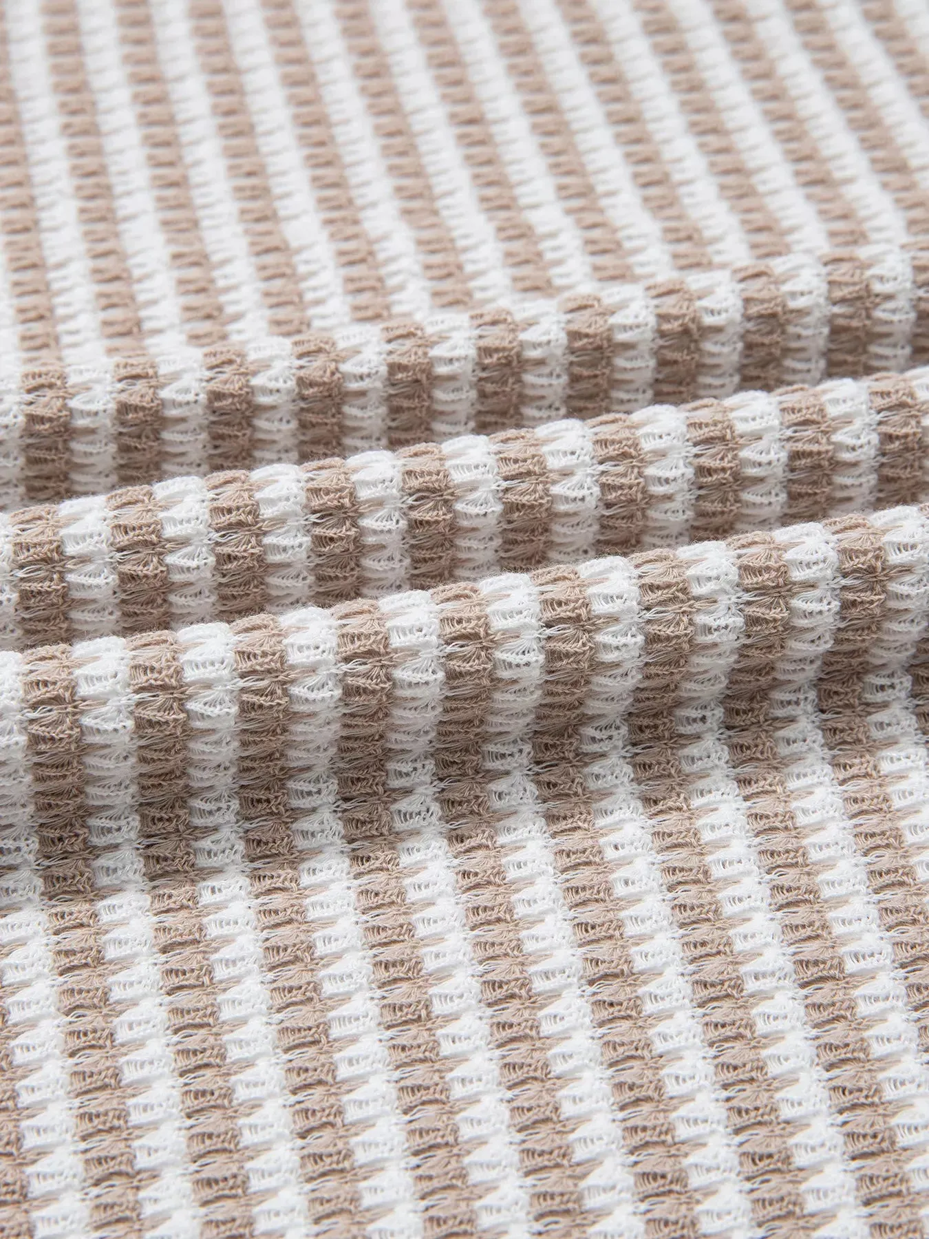 Striped Textured Knit V Neck Top sold by Charming Charlie product image thumbnail 5