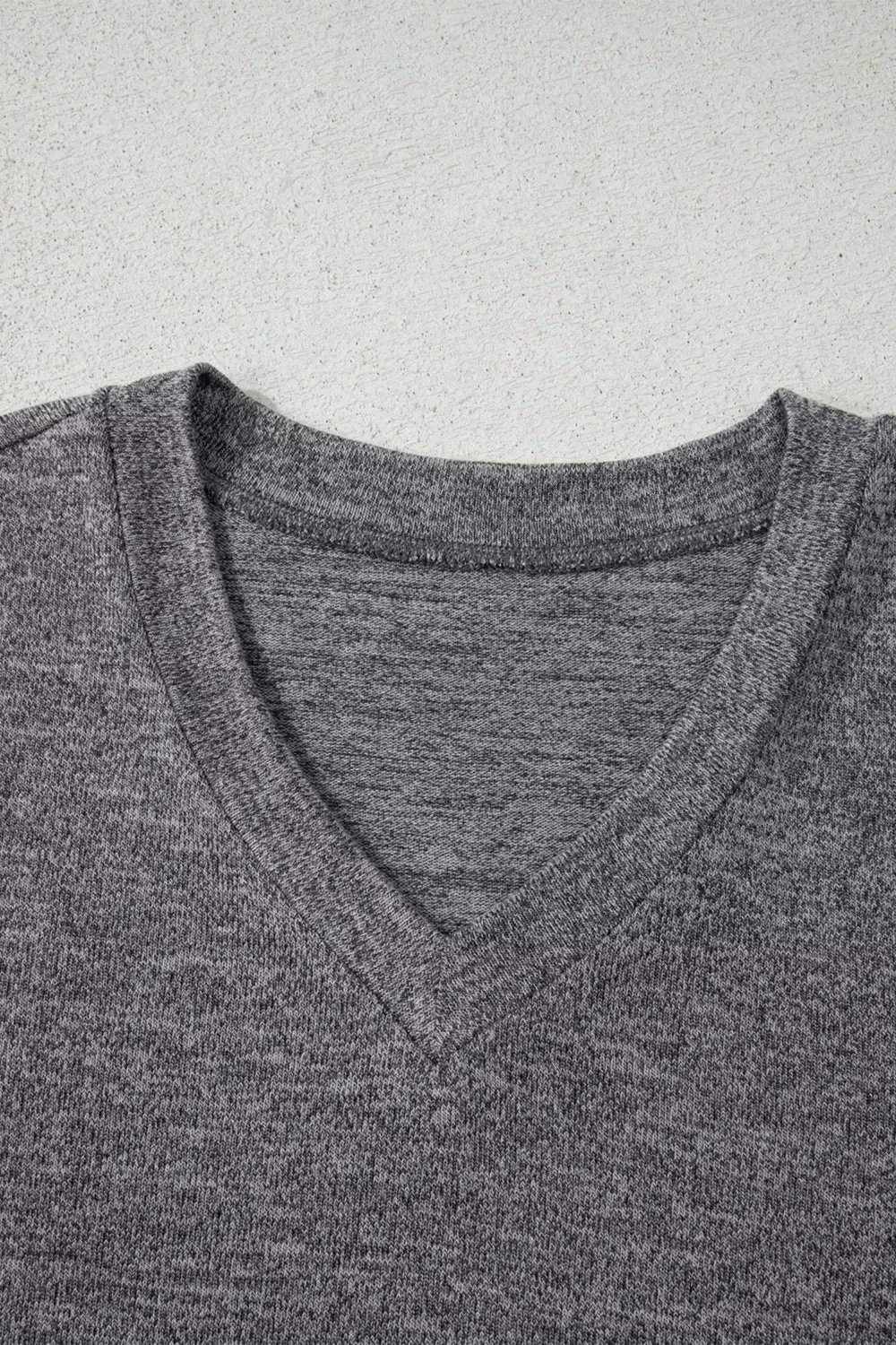 3pcs V Neck T Shirt and Ribbon Knot Pants Lounge Set with Open Duster sold by Charming Charlie product image thumbnail 3