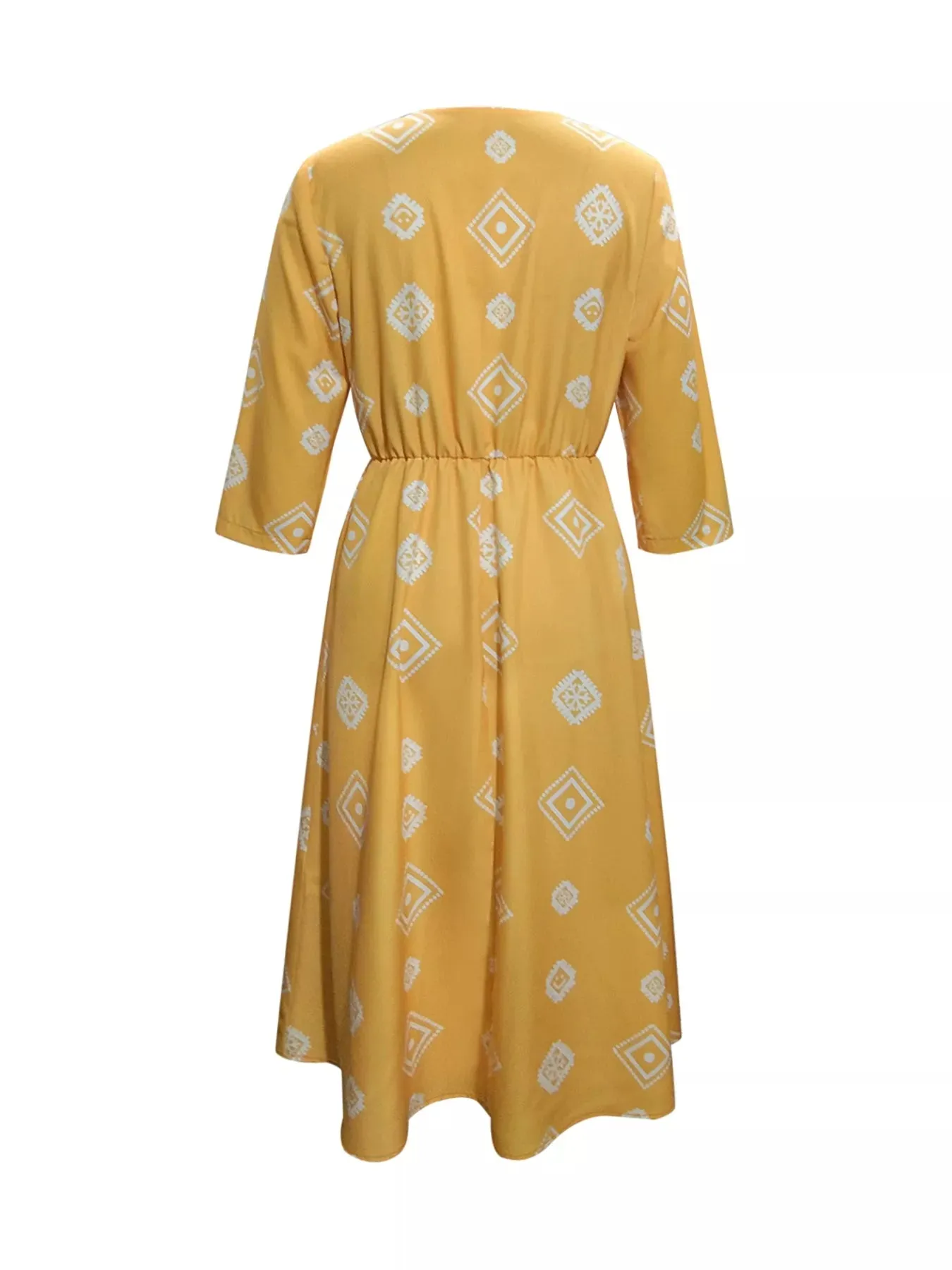 Notched 3/4 Sleeve Midi Dress sold by Charming Charlie product image thumbnail 3