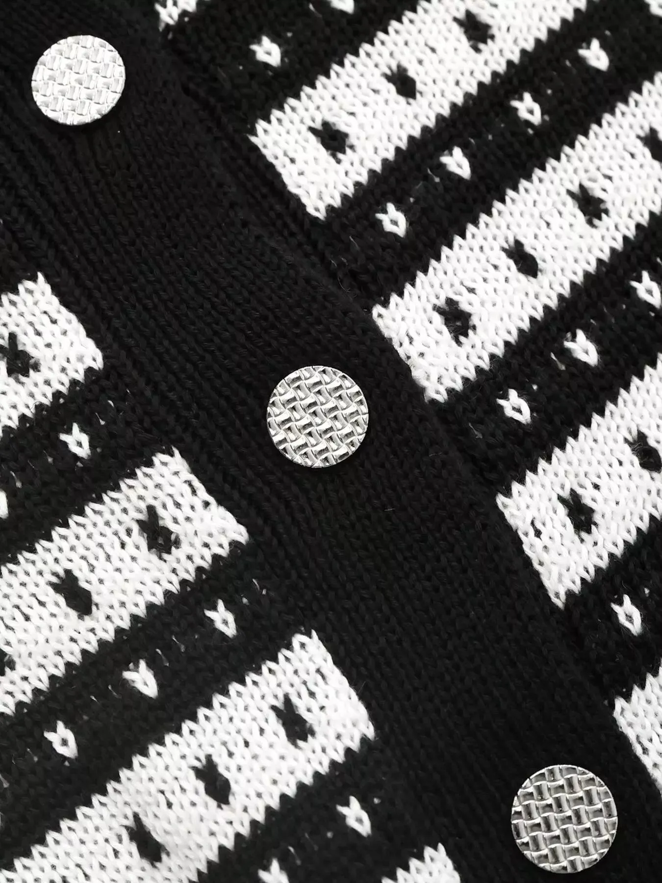 Striped Button Up Knit Cardigan sold by Charming Charlie product image thumbnail 3