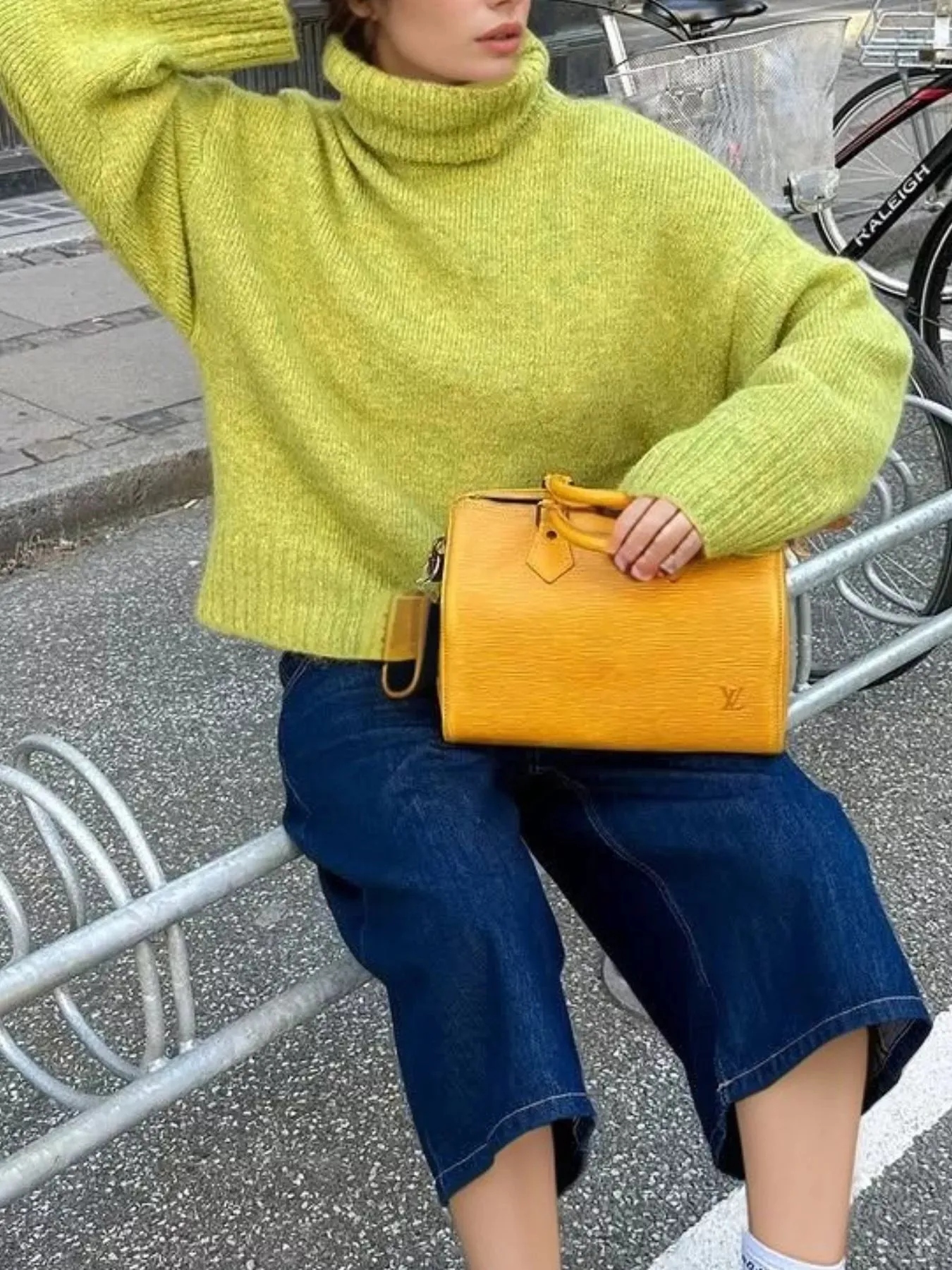 Turtleneck Knit Dropped Shoulder Sweater sold by Charming Charlie product image thumbnail 3