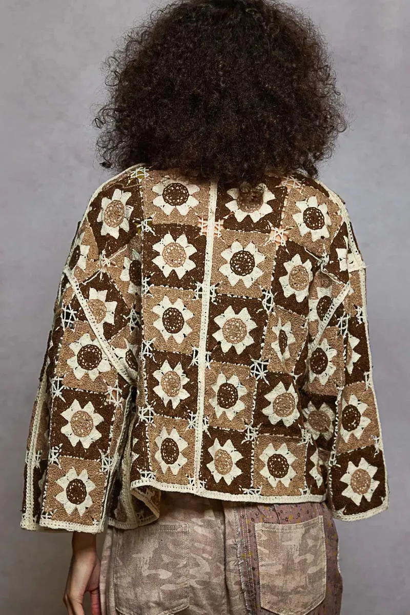 POL Open Front Cardigan with Varied Patterns sold by Charming Charlie product image thumbnail 4