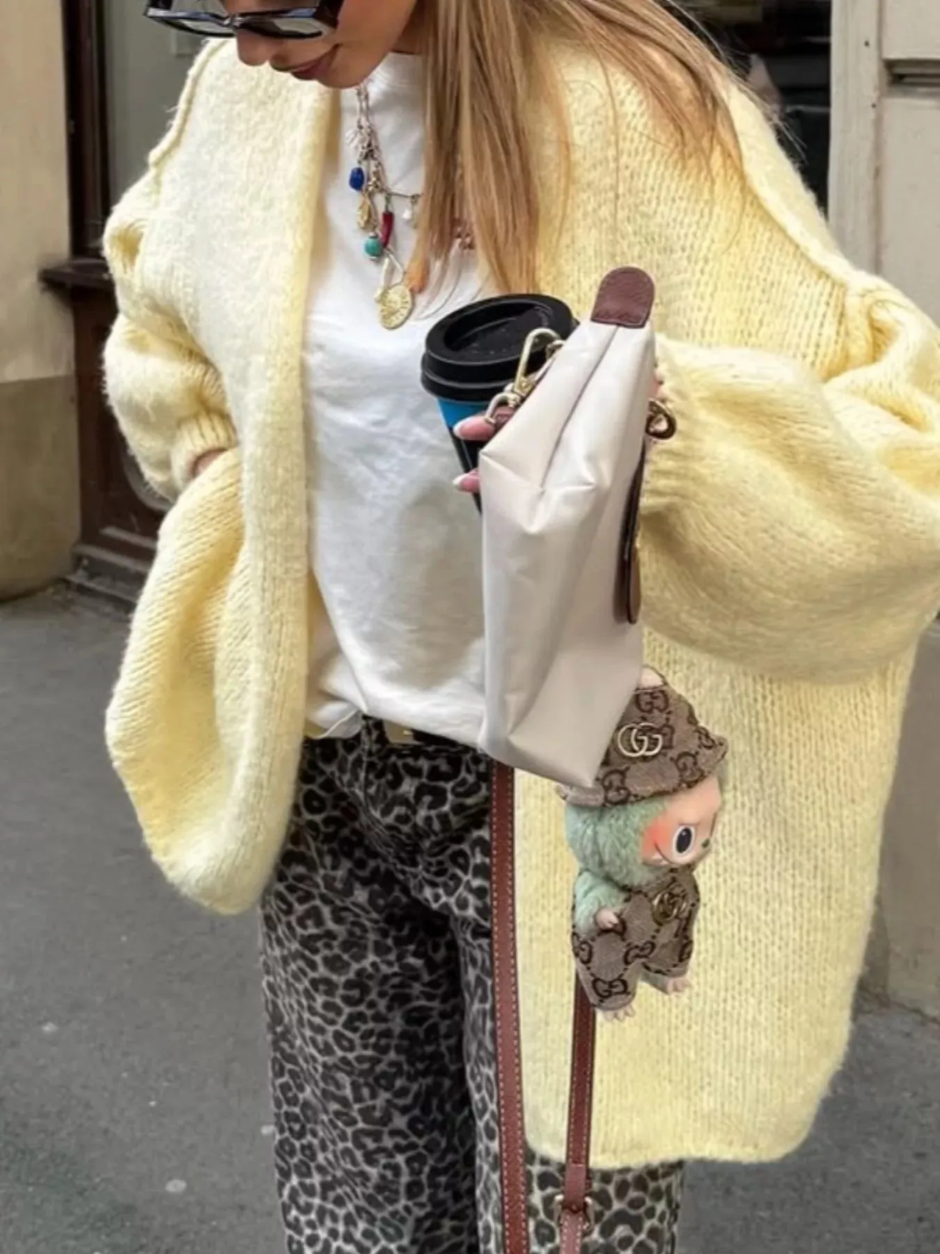 Open Front Dropped Shoulder Cardigan sold by Charming Charlie product image thumbnail 3