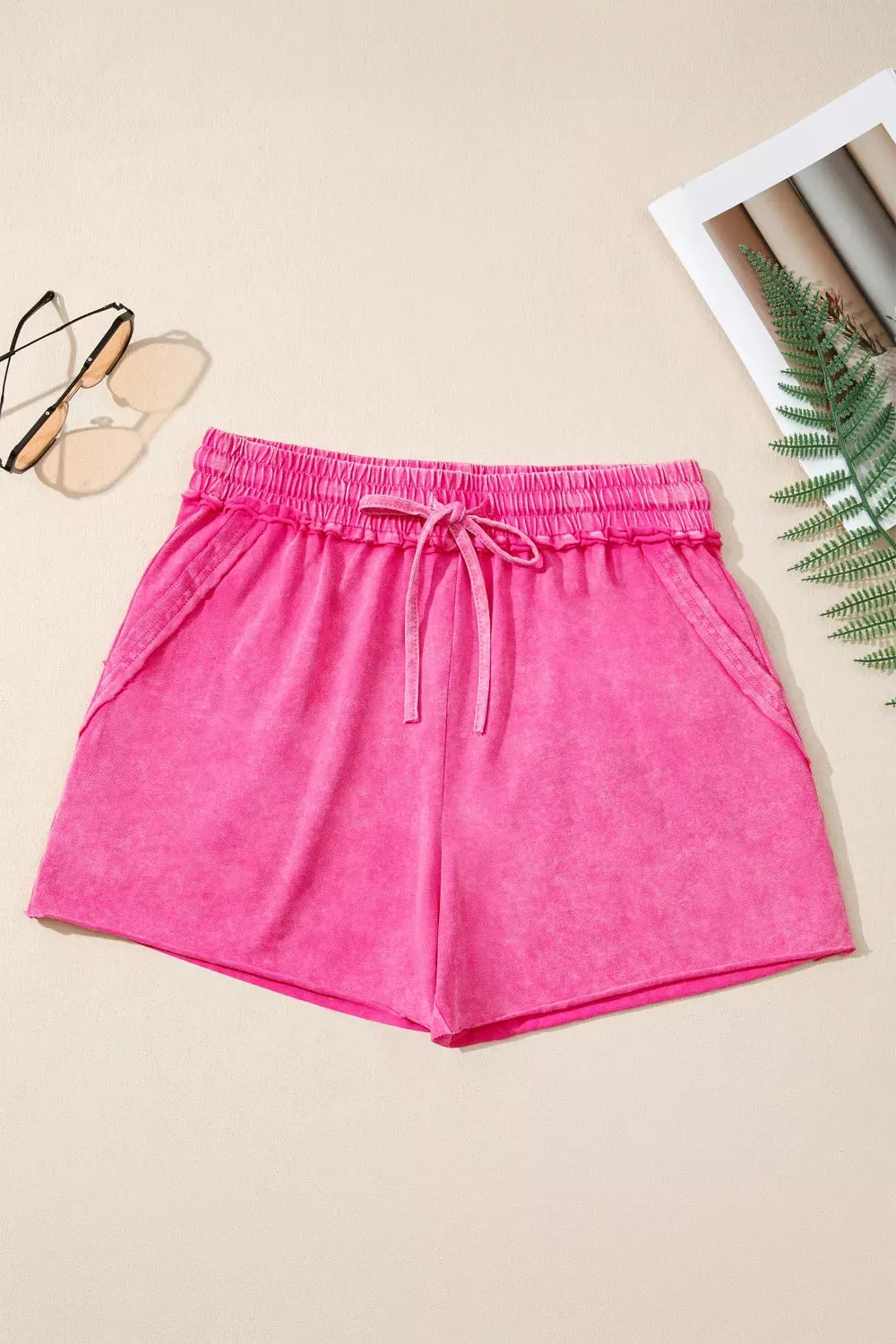 Wash Drawstring Shorts sold by Charming Charlie product image thumbnail 4