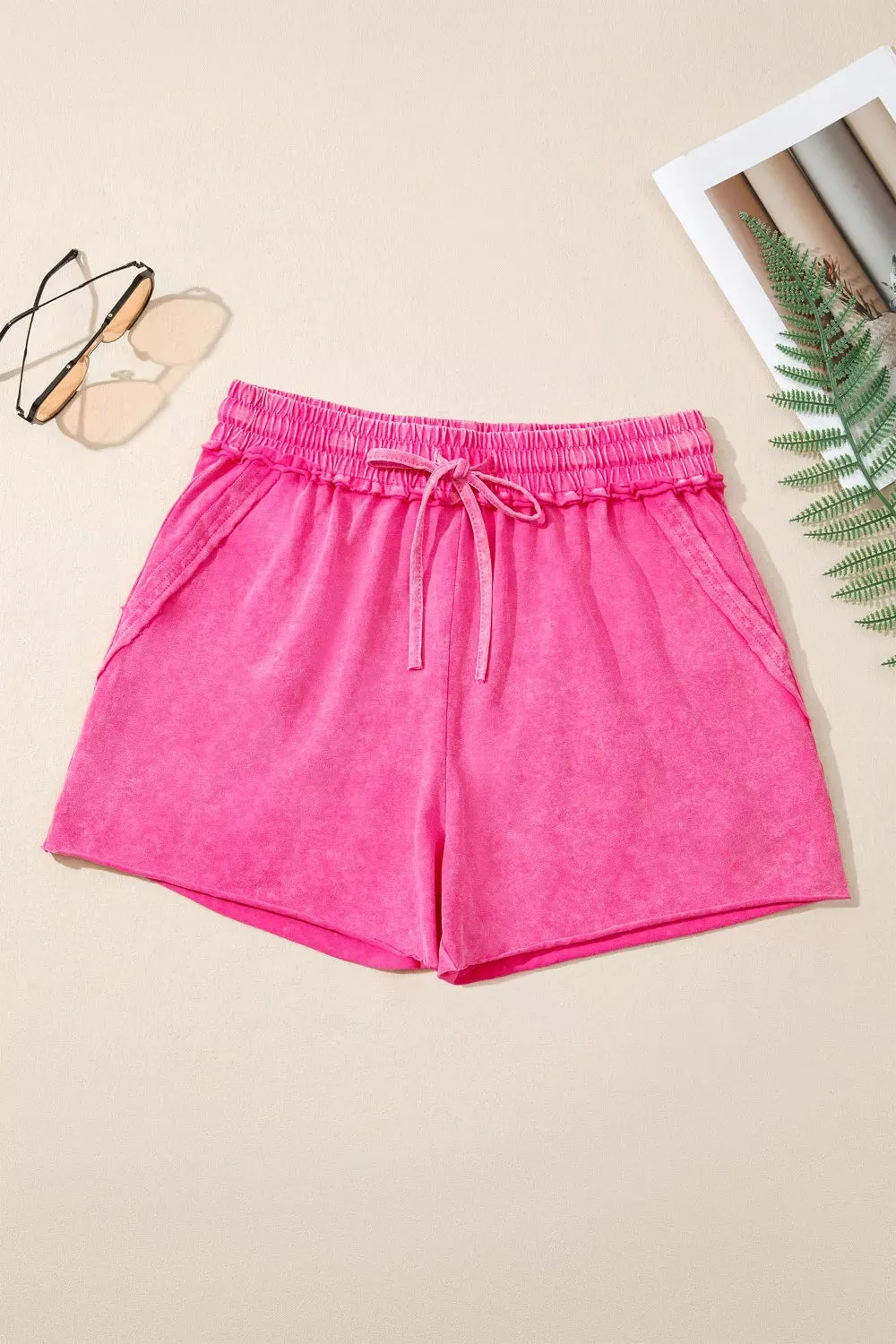 Wash Drawstring Shorts sold by Charming Charlie product image thumbnail 5