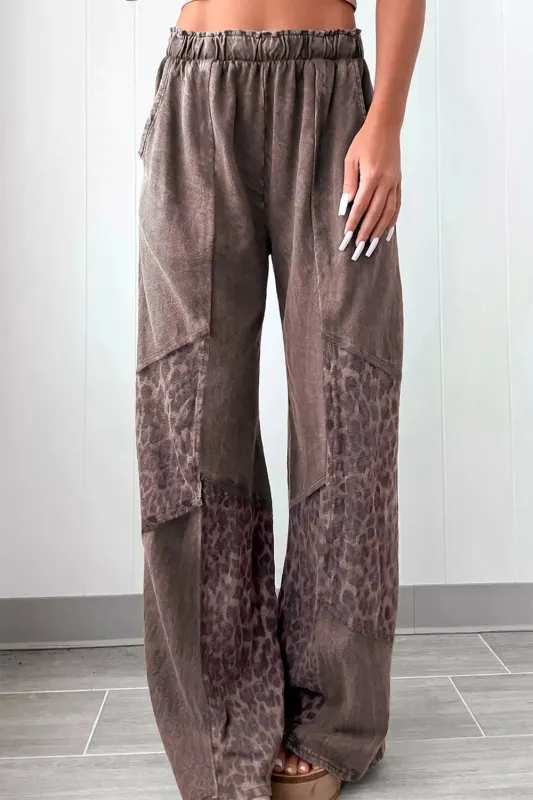 Leopard Wide Leg Pants sold by Charming Charlie