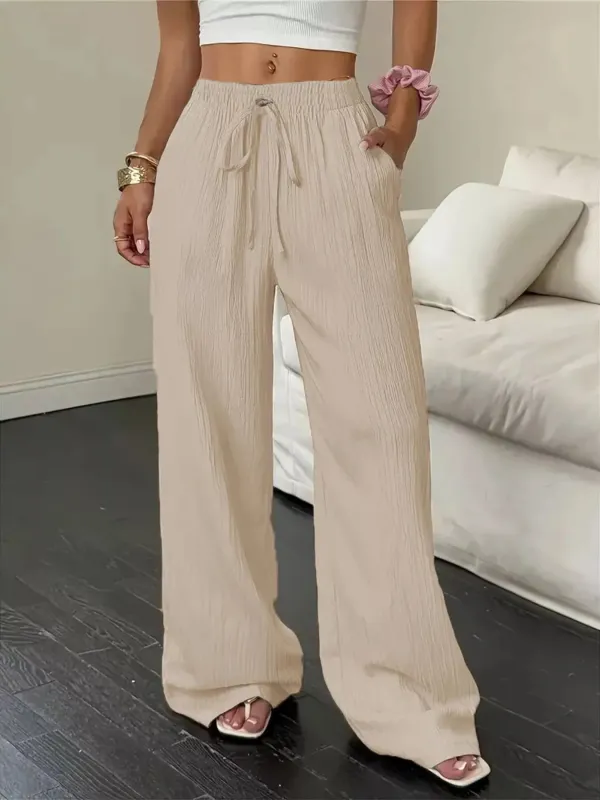 Wide Leg Pants with Drawstring sold by Charming Charlie