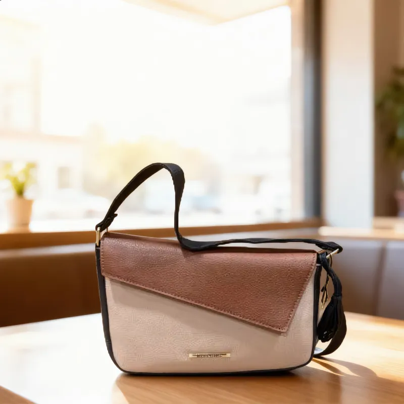 Colorblock Crossbody Handbag with Adjustable Strap made by Charming Charlie