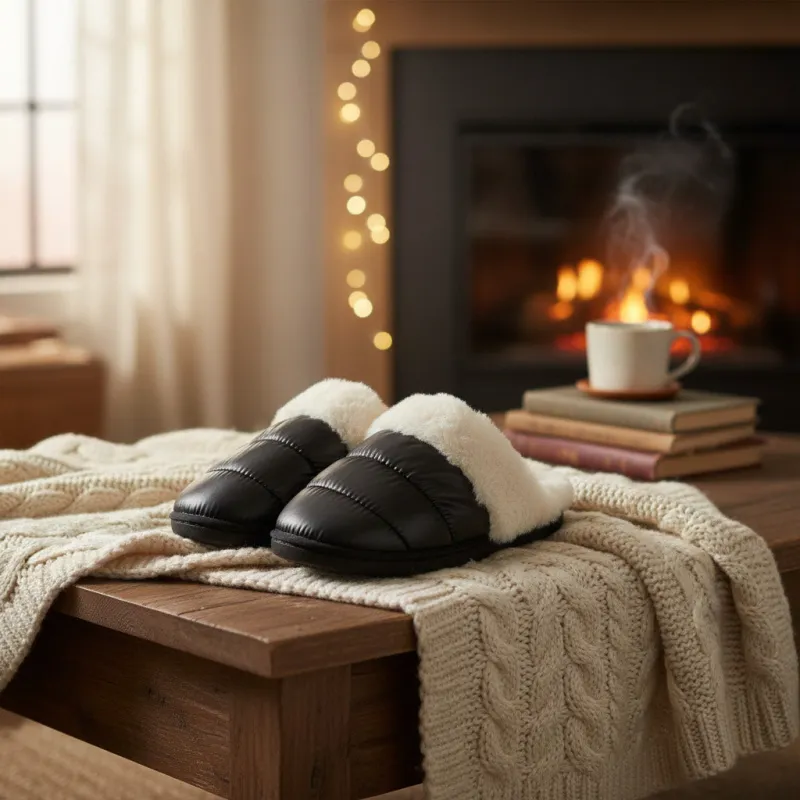 Cozy Puffer Slippers made by Charming Charlie