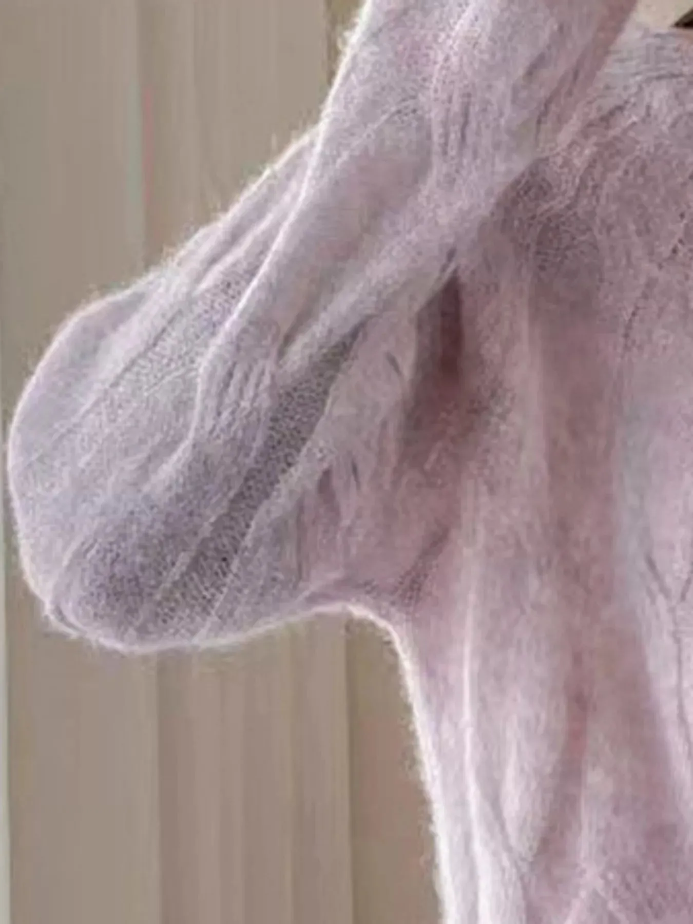 Cable-Knit Round Neck Sweater sold by Charming Charlie product image thumbnail 4